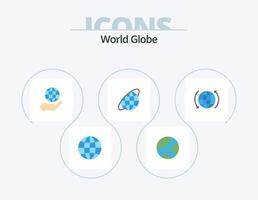 Globus flach Icon Pack 5 Icon Design. Pfeil. Globus. Internet. global. Planet vektor