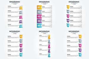 Dieses Vektorillustrationsset eignet sich perfekt zum Erstellen von Infografiken für Werbung. Broschüren. Flyer. und Zeitschriften. vektor