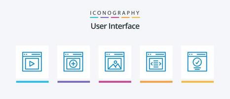 Benutzeroberfläche Blue 5 Icon Pack inklusive Slider. Kommunikation. Benutzer. Benutzer. Schnittstelle. kreatives Symboldesign vektor