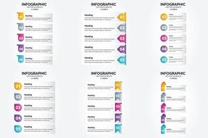 die vektorillustrationen in diesem set eignen sich perfekt zum erstellen von infografiken für werbezwecke. Broschüren. Flyer. und Zeitschriften. vektor