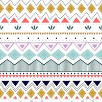 nahtloses Streifenmuster. ethnische und Stammesmotive. Vintage-Druck, Grunge-Textur. aztekischer, afrikanischer, asiatischer, indischer und Maya-Stil. Hand gezeichnete Vektorillustration der böhmischen geometrischen Streifen. vektor