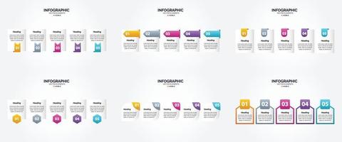 diese infografiken mit vektorgrafiken eignen sich ideal für werbung in einer broschüre. Flyer. oder Magazin. vektor