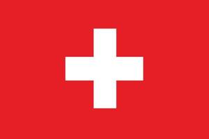 de nationell flagga av schweiz. vektor