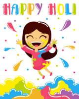 Glad Holi Vector