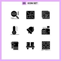 9 kreativ ikoner modern tecken och symboler av post utbildning mark klocka Semester redigerbar vektor design element