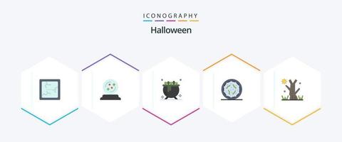 Halloween 25 Flat Icon Pack inklusive. Urlaub. Halloween. Halloween. gespenstisch vektor