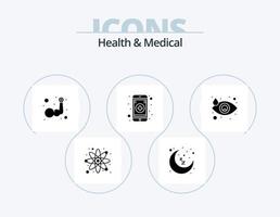 hälsa och medicinsk glyf ikon packa 5 ikon design. öga. gråt. ärm. mobil app. medicinsk vektor