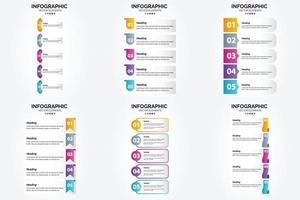 diese vektor-infografiken eignen sich ideal für werbung in einer broschüre. Flyer. oder Magazin. vektor