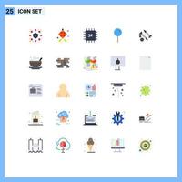 25 kreativ ikoner modern tecken och symboler av konstruktion skruvar enheter stift Karta redigerbar vektor design element