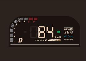 Bil Dashboard UI Digital Vector