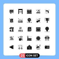 25 kreativ ikoner modern tecken och symboler av upp pilar fem flamma bål redigerbar vektor design element