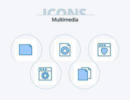 Multimedia Blue Icon Pack 5 Icon-Design. . Mac. Datei. Favorit. Datei vektor