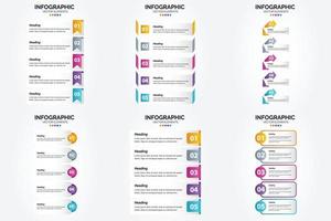 Dieses Vektor-Infografik-Set eignet sich perfekt für die Werbung in einer Broschüre. Flyer. oder Magazin. vektor