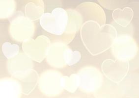 Valentinstag Hintergrund mit Gold Bokeh Lichter Design vektor