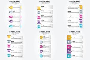 Verwenden Sie dieses Vektor-Infografik-Set, um Ihre Werbung in Broschüren zu machen. Flyer. und Zeitschriften effektiver. vektor