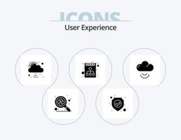 Benutzererfahrung Glyph Icon Pack 5 Icon Design. . Signal . Cloud-Netzwerk. Wolke . Strategie vektor