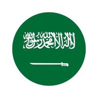 saudiska ikon flagga vektor