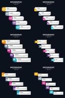 Unser Vector 6-Infografikpaket enthält eine Vielzahl von Infografiken und Diagrammen für Ihre Geschäftspräsentation.