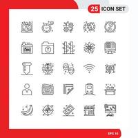 25 kreativ ikoner modern tecken och symboler av yin yin yang blomma Smycken örhängen redigerbar vektor design element