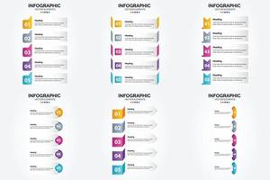 Verwenden Sie diese Vektorillustrationen, um beeindruckende Infografiken für die Werbung zu erstellen. Broschüren. Flyer. und Zeitschriften. vektor