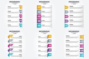 Dieses Vektor-Infografik-Set eignet sich perfekt für die Werbung in einer Broschüre. Flyer. oder Magazin. vektor