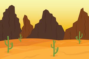 Wüsten-Tal-Landschaft vektor
