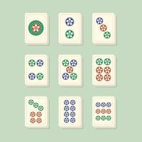 mahjong passar prickar vektor