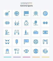 Creative Sport 25 Blue Icon Pack wie Säbel. Sport. Sport. Hantel. Umriss vektor