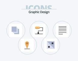 design flach icon pack 5 symboldesign. . Lagen. Text vektor