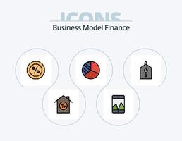 Finanzlinie gefüllt Icon Pack 5 Icon Design. . . Transport. Smartphone. Analytik vektor