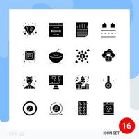 16 kreative Symbole, moderne Zeichen und Symbole von echten Häusern, Seite, Immobilien, Seite, bearbeitbare Vektordesign-Elemente vektor
