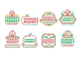 Bauernmarkt Logo Vektor