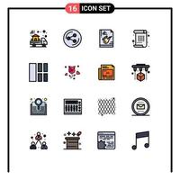 16 kreativ ikoner modern tecken och symboler av bild måla instrument konst dikt redigerbar kreativ vektor design element