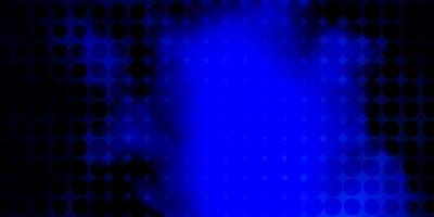 dunkelblauer Vektorhintergrund mit Punkten. vektor