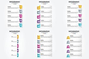 flaches Designset der Vektorillustrations-Infografiken für Werbebroschürenflieger und -zeitschrift vektor