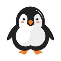 niedliche kleine Pinguin Tier Kawaii Charakter vektor