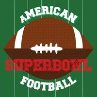 American Football Sport Design mit Fußball vektor