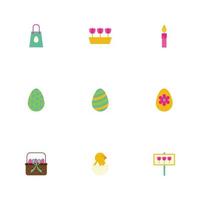 Ostern Icon Set vektor