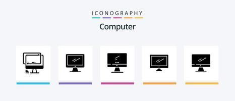 Symbolpaket für Computerglyphen 5 mit .. kreativem Symboldesign vektor