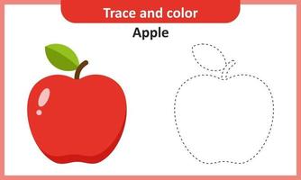 Spur und Farbe Apfel