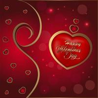 glücklicher Valentinstaghintergrund mit Herzen vektor