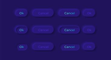 alternativknappar ui element kit vektor