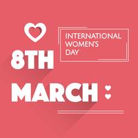 Flacher internationaler Tag der Frauen Vektor