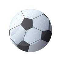Fußball auf weißem Hintergrund vektor