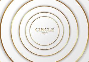 abstrakt bakgrund elegant modern vit cirkel form design vektor