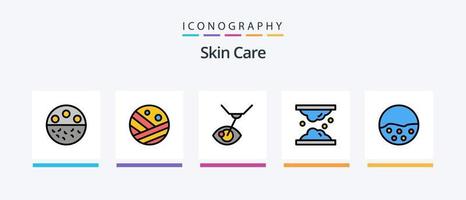 Skin Line gefüllt 5 Icon Pack inklusive Verletzung. Blut. Haut. Blutung. Haut. kreatives Symboldesign vektor