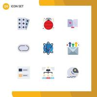 9 kreativ ikoner modern tecken och symboler av internet datoranvändning bok Spår väg redigerbar vektor design element