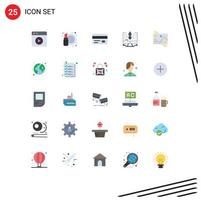 25 kreativ ikoner modern tecken och symboler av distribution design kort programvara teckning redigerbar vektor design element