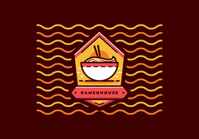 ramen badge vektor