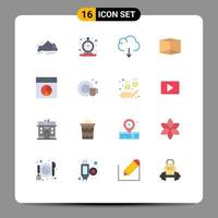 16 kreative Symbole moderne Zeichen und Symbole des Layout-Diagramms Retro-Produkt-Download editierbares Paket kreativer Vektordesign-Elemente vektor